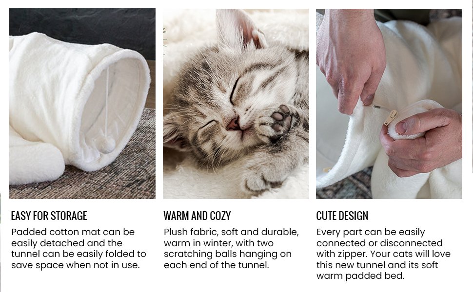 Easy for storage warm and cozy cat tunnel - cat tunnel bed