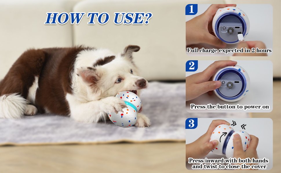 interactive dog ball