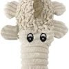 41FC4fiDWSL._AC Durable Natural Nubby Plush Dog Toys with Squeaker and Crinkle Paper in Multi-Size (Natural Octopus - L, 18 Inch), All Breed Sizes