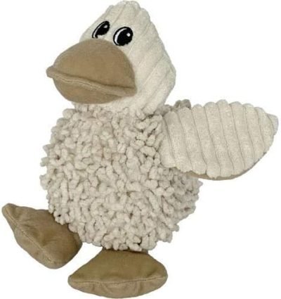 41MhFwZCgiL._AC Durable Natural Nubby Plush Dog Toys with Squeaker and Crinkle Paper in Multi-Size (Natural Octopus - L, 18 Inch), All Breed Sizes