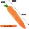 Carrot Style Squeaky Large Plush Dog Toys - Small Breed Puppy Chew Toys - Chewing Toys for Dogs - Large&Small Dog Plush Toys