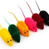 20pcs Cat Toys Mice - Squeaky Mice Cat Toys - Pet Cat Soft Mouse Toy Interactive Toy Kitten Toys Noise Lovely Rat Mice False Mouse Playing Toys Random Color