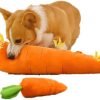 Carrot Style Squeaky Large Plush Dog Toys - Small Breed Puppy Chew Toys - Chewing Toys for Dogs - Large&Small Dog Plush Toys