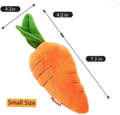 Carrot Style Squeaky Large Plush Dog Toys - Small Breed Puppy Chew Toys - Chewing Toys for Dogs - Large&Small Dog Plush Toys