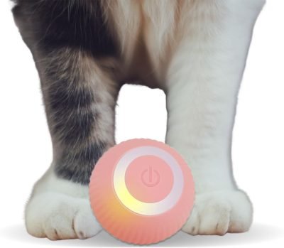 Smart Cat Toy, Gravity Smart Roller Ball, Interactive Cat Toys for Indoor,Automatic Pet Exercise Toys, Cats Stuff Automatic Cat Toy as Xmas Cat Gift Box