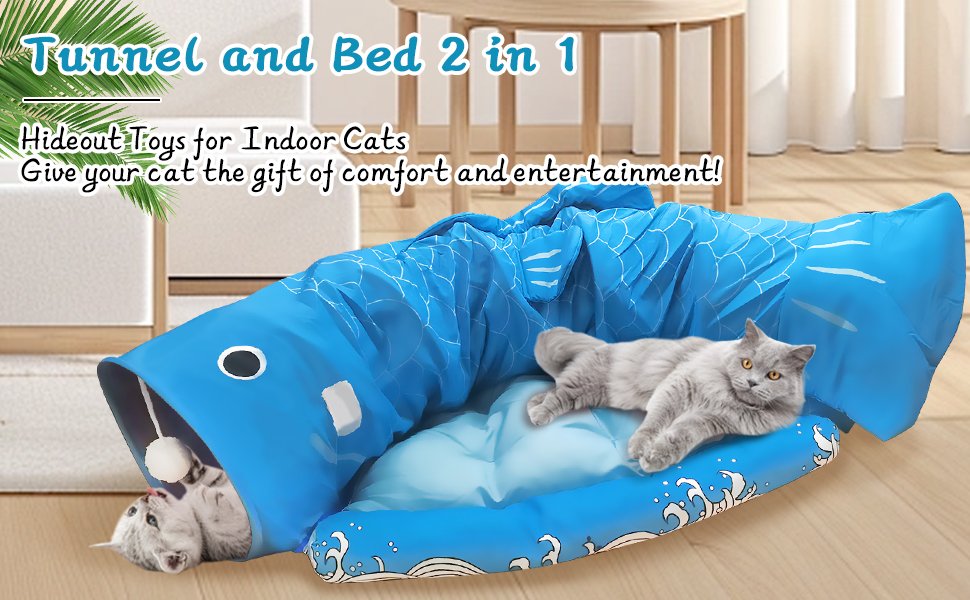tunnel cat bed