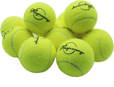Tennis Balls, 12 Pack Advanced Training Tennis Balls Practice Balls, Come with Mesh Bag for Easy Transport, Good for Beginner Training Ball