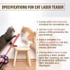 Interactive Cat Toys - Cat Laser & Fake Snake - Smart Sensing, Rechargeable Slithering Serpent - Laser Light Pointer - Cat Toy Set for Pets, Kittens, Dogs