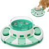 Dog Puzzle Toy 2 Levels, Slow Feeder, Dog Food Treat Feeding Toys for IQ Training, Dog Entertainment Toys for All Breeds 4.2 Inch Height