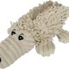 619Qx9atGKL._AC_SL1500 Durable Natural Nubby Plush Dog Toys with Squeaker and Crinkle Paper in Multi-Size (Natural Octopus - L, 18 Inch), All Breed Sizes