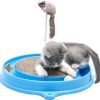 Cat Scratcher Toy, Cat Toy, Scratch Pad,Post Pad Interactive Training Exercise Mouse Play Toy with Ball for Kitty Puppy