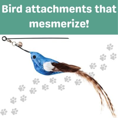 Cat Toys For Bored Indoor Adult Cats Any Surface Base Cat Wand Toy Cat For Stimulation Toys For Indoor Cats Cat Feather Toy Cat Feather Wand Cat Toy Wand Juguetes Para Gatos Activos Juegos Para Gatos