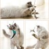Cat Feather Toys Automatic Interactive Cat Toys Natural Bird Feather Ball Toys Suction Cup Pet Chase Movement Playing Toy Exercise cat Toys 7 Pcs Cat Toy Set for Indoor Bored Cats Gifts