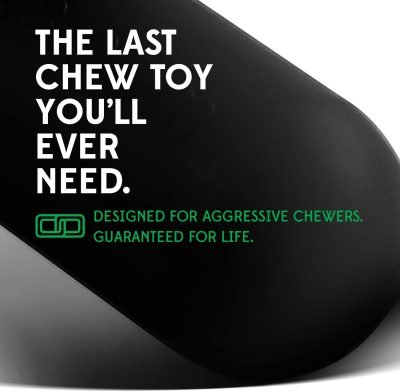 Dog Toys for Aggressive Chewers | Virtually Indestructible Dog Toys for Breeds Such as Pit Bulls and German Shepherds | Heavy Duty Rubber Stick Toy | Large