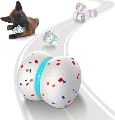 Interactive Dog Toys for Boredom, Bouncing Ball for Dogs with Motion Activated, Active Rolling Ball for Dogs
