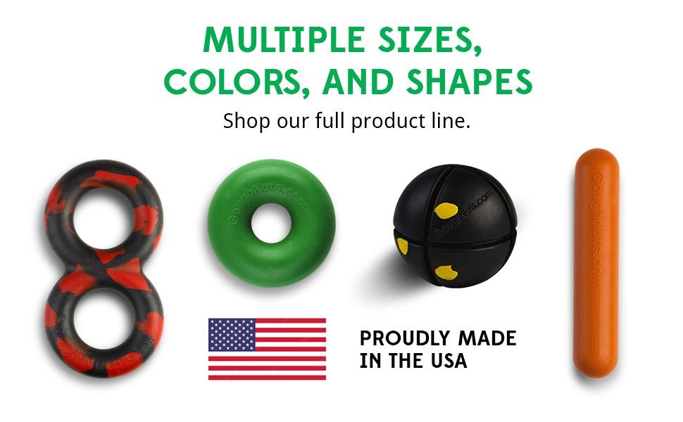 Multiple sizes, colors, and shapes.