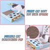 Cat Enrichment Toys for Indoor Cats, Whack-A-Mole Cat Puzzle Toy, Corrugated Cardboard Cat Scratching Post, Indoor Cat Scratching Post Toy, Safe and Fun Paw Scratcher, Exercise Puzzle for All Ages