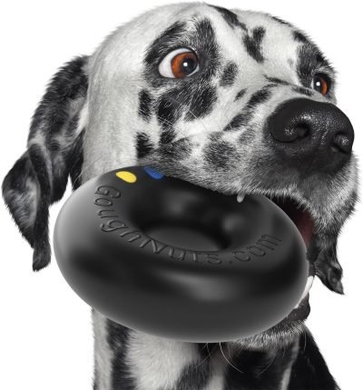 Dog Toys for Aggressive Chewers | Virtually Indestructible Dog Toys for Large Breeds Such as Pit Bulls | Heavy Duty Dog Toy | Black