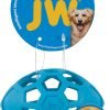 Pet Hol-ee Roller Dog Toy Puzzle Ball, Natural Rubber, Small (3 Inch Diameter), Colors May Vary