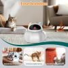 Cat Laser Toy Automatic, 4-in-1 Interactive Cat Toys for Indoor Cats, Hide and Seek Kitten Wand Toy, USB Rechargeable Electronic Kitten Toys with Moving Feather, Cover for Bored Cats All Breeds