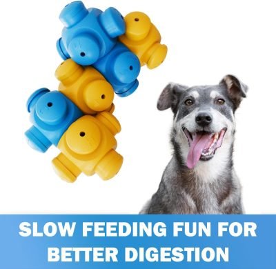 Dog Puzzle Toys for Boredom, Chew Teething and Treat Dispensing for Smart Medium to Large Dogs - IQ Mental Enrichment Toys (6 Pack)