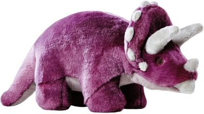 Fluff & Tuff, Charlie Triceratops Plush Dog Toy, Large, 14"