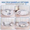 Summer Breathable Cat Tunnel Bed, Soft Comfortable Cat Toy with Hanging Ball for Small to Medium Cats Kitten,Puppy,Rabbit,Ferret, Puppy Indoor Crawling Drilling