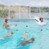 4 Pcs Dog Pool Floating Toys - Squeaky & Glowing Dog Water Toys, Safe Durable TPR Interactive Dog Toys for Aggressive Chewers Large Dogs Fetching Playing