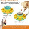 Dog Puzzle Toy 2 Levels, Slow Feeder, Dog Food Treat Feeding Toys for IQ Training, Dog Entertainment Toys for All Breeds 4.2 Inch Height