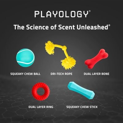 Layer Ring Toy for Large Dog (35lbs & up) - Engaging All-Natural Cheddar Cheese Scented Durable Dog Chew Toys for Aggressive Chewers - Easy to Clean - Interactive & Non-Toxic