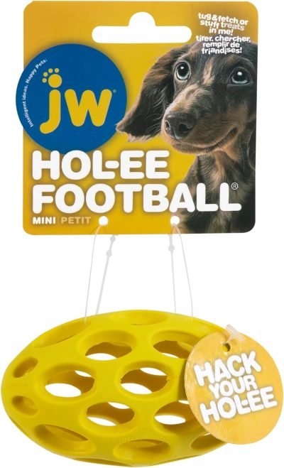 Pet Hol-ee Roller Dog Toy Puzzle Ball, Natural Rubber, Small (3 Inch Diameter), Colors May Vary