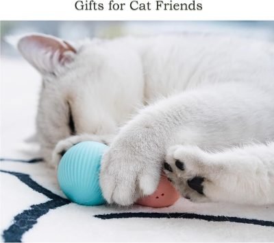 Smart Cat Toy, Gravity Smart Roller Ball, Interactive Cat Toys for Indoor,Automatic Pet Exercise Toys, Cats Stuff Automatic Cat Toy as Xmas Cat Gift Box