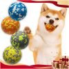 Dog Balls, Indestructible Tennis Balls for Dogs, Durable Bouncy Dog Toy Balls for Aggressive Chewers, Interactive Dog Toys for Fetch Game, Lightweight Floating Dog Toys (4 Balls)