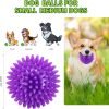 2.5" Squeaky Dog Balls for Small Medium Dogs, 6 Pack Small Dog Chew Toys with Spike, Puppy Toys for Teeth Cleaning and Training (Green 6 Pack)