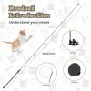 Cat Feather Toys Automatic Interactive Cat Toys Natural Bird Feather Ball Toys Suction Cup Pet Chase Movement Playing Toy Exercise cat Toys 7 Pcs Cat Toy Set for Indoor Bored Cats Gifts