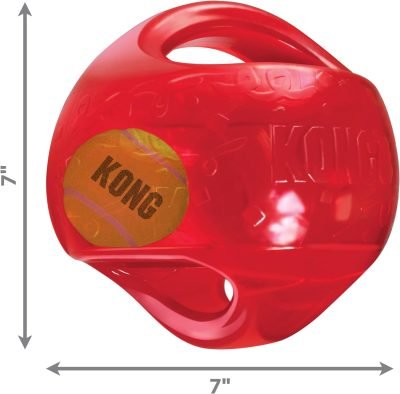 71NGTeE-TvL._AC_SL1500 Dog Ball - Interactive Dog Toy for Dog & Puppy Playtime - Fetch Toy with Tennis Ball - Dog Supplies for Engaging Play - for Large/XL Dogs
