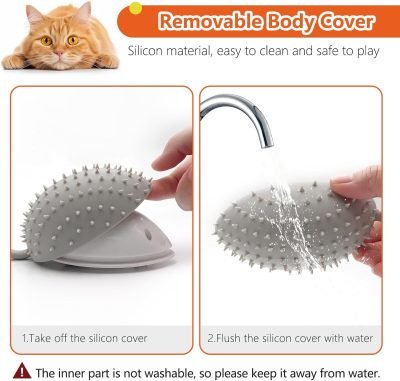 Interactive Cat Toys for Indoor Cats, Automatic Moving Cat Mouse Cat Toys with Feather Tail, Cat Exercise Electric Toys, USB Rechargeable