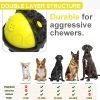 71Of61zJNEL._AC_SL1500 Dog Toy Ball for Aggressive Chewers, Interactive Fetch Dog Ball with Fun Squeaky Wobble Giggle Sound, Durable for Small Medium Large Dogs, Non-Toxic Rubber Pet Chew Toys, Black & Yellow