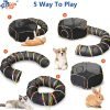 Outdoor Cat Enclosures, Cat Playground Portable Mesh Tent, Outside Circle Playpen Tunnel for Kitty, Rabbit, Puppy and Small Animals