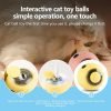 71R1RavmhPL._AC_SL1500 Cat Toy Balls for Indoor Cats Smart Interactive Self Rotating Ball Kitten Toy Gift USB Rechargeable Cat Toys Set Planet Cat Toys Balls With Lights Electric Pet Ball Automatic Moving Yellow Toy Ball