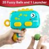 Interactive Cat Toys for Indoor Cats,Cat Ball Launcher Toys with 20Pcs Pom Pom Balls,Soft Balls Shooter Gun for Kitten Playing Toys