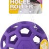 Pet Hol-ee Roller Dog Toy Puzzle Ball, Natural Rubber, Small (3 Inch Diameter), Colors May Vary