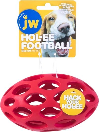 Pet Hol-ee Roller Dog Toy Puzzle Ball, Natural Rubber, Small (3 Inch Diameter), Colors May Vary