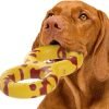 Dog Toys for Aggressive Chewers | Virtually Indestructible Pull Toy for Breeds such as Pit Bulls and German Shepherds | Heavy Duty Tug Dog Toy | Medium | Orange