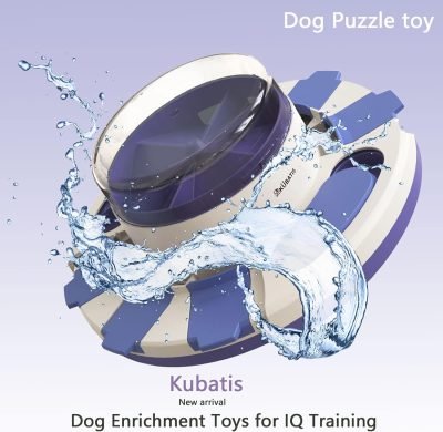 Dog Puzzle Toys level 3 2 1, Dog Treat Puzzle Slow Feeder, Interactive Enrichment Toys for Large/Medium/Small and Smart Dog, Dog Food Dispenser for Boredom and Mental Stimulation (Purple).