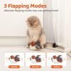 Cat Toys Rechargeable Flapping Bird Sparrow, Lifelike Chirp Tweet, Touch Activated Kitten Toy Interactive Cat Exercise Toys for All Breeds Cat Kicker Catnip Toys 4.0 Inches