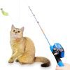 71laZHGThqL._AC_SL1500 Cat Casting Fishing Pole Toy, Cat Casting Toy Set, Interactive Toy for Cats, Tangle-Free Design, Cat Toy for Indoor Outdoor Cats