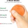 Interactive Dog Toy Ball 2.3'' 2 Interactive Modes Soft Enhanced Rubber Bite Resistant Durable Motion Activated Automatic Rolling Ball Toys with LED