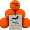 71mRHhwptbL._AC_SL1500 Dog Tennis Balls 12 Orange Tennis Balls for Dogs. Easy to Find! includes Carrying Bag. Medium Size Balls Fits Standard Ball Launchers