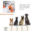 Dog Food Puzzle Toys, Treat Dispenser with Squeaky Giggle Sound, Interactive Chase Slow Feeder for Boredom and Stimulating, IQ Training for Small Medium Large Dogs, Orange